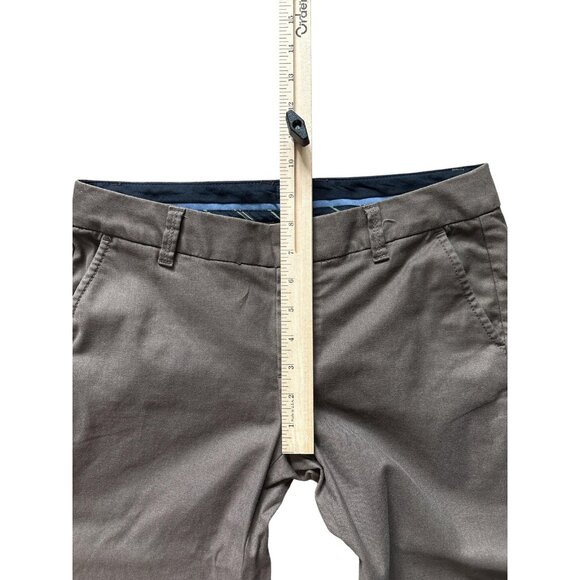 GAP Pants Womens 4 Long Brown Stretch Straight Leg Original Mid Rise Chino Work - Picture 7 of 9